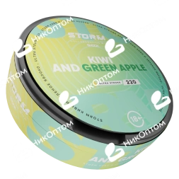ШОК - STORM - KIWI  GREEN APPLE (220mg)